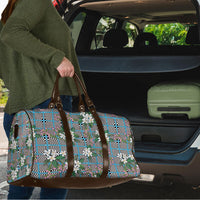 Blue Binakol Motifs With Jasminum Sambac Travel Bag Mabuhay Philippines Festival DT05 - Polynesian Pride