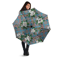 Blue Binakol Motifs With Jasminum Sambac Umbrella Mabuhay Philippines Festival DT05 - Polynesian Pride