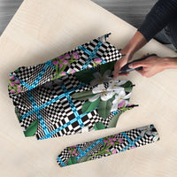 Blue Binakol Motifs With Jasminum Sambac Umbrella Mabuhay Philippines Festival DT05 - Polynesian Pride