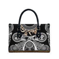 Polynesia Maui Black Tattoo Inspired Leather Bag Tropical Leaf Skirt Costume DT05 - Polynesian Pride