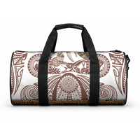 Polynesia Maui Umber Tattoo Inspired Duffle Bag Tropical Leaf Skirt Costume DT05 One size Brown - Polynesian Pride