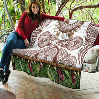 Polynesia Maui Umber Tattoo Inspired Quilt Tropical Leaf Skirt Costume DT05 - Polynesian Pride