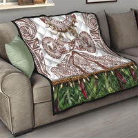 Polynesia Maui Umber Tattoo Inspired Quilt Tropical Leaf Skirt Costume DT05 - Polynesian Pride
