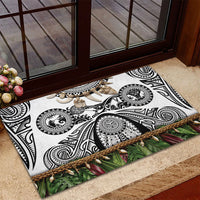 Polynesia Maui White Tattoo Inspired Rubber Doormat Tropical Leaf Skirt Costume DT05 - Polynesian Pride