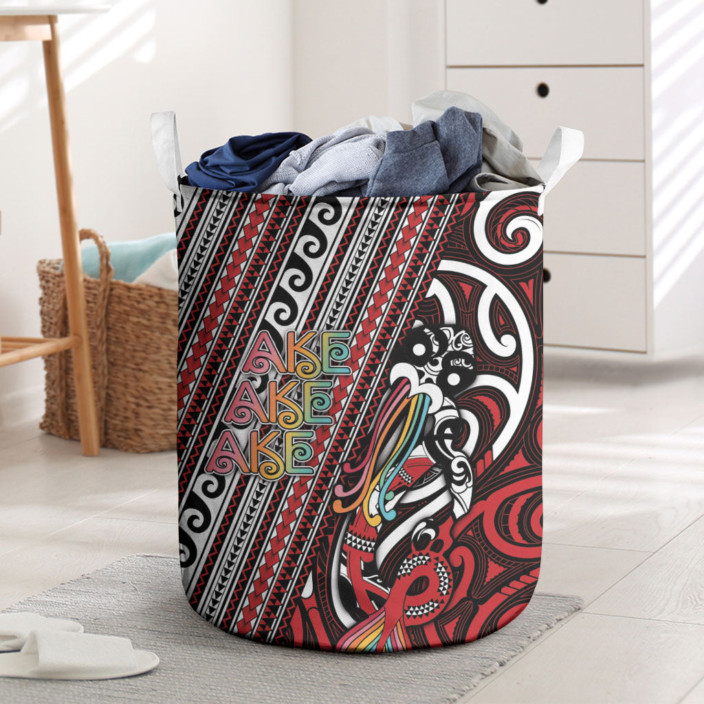 Maori Language Week Laundry Basket Ake Ake Ake Tribal Patterns