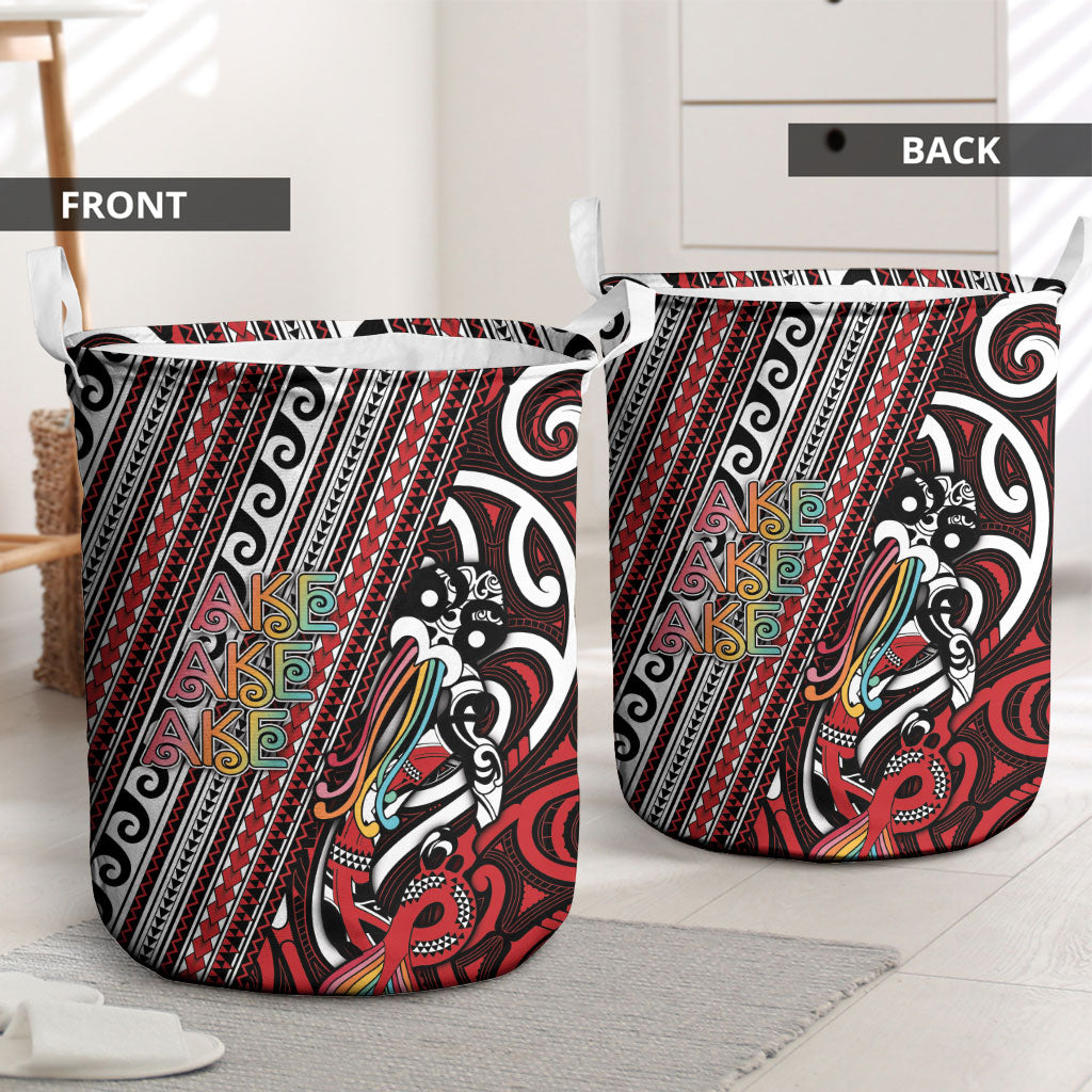 Maori Language Week Laundry Basket Ake Ake Ake Tribal Patterns
