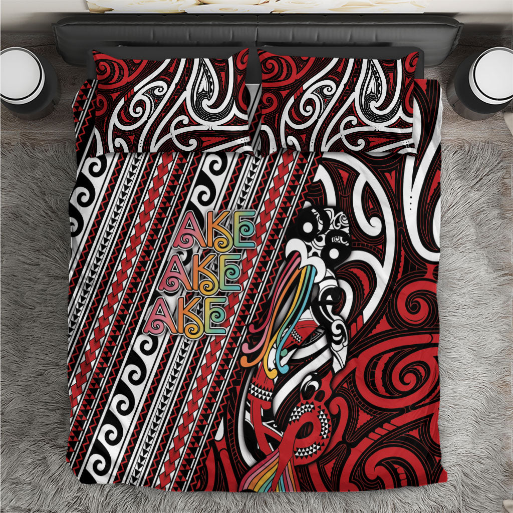 Maori Language Week Bedding Set Ake Ake Ake Tribal Patterns