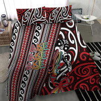 Maori Language Week Bedding Set Ake Ake Ake Tribal Patterns