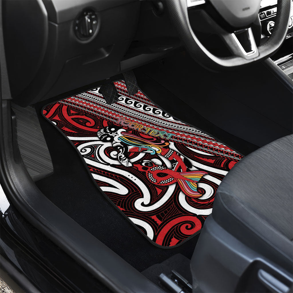 Personalised Maori Language Week Car Mats Ake Ake Ake Tribal Patterns