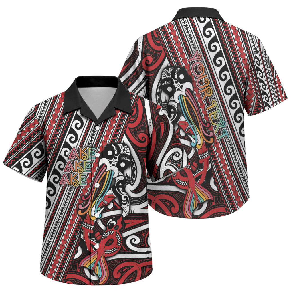 Personalised Maori Language Week Family Matching Puletasi and Hawaiian Shirt Ake Ake Ake Tribal Patterns