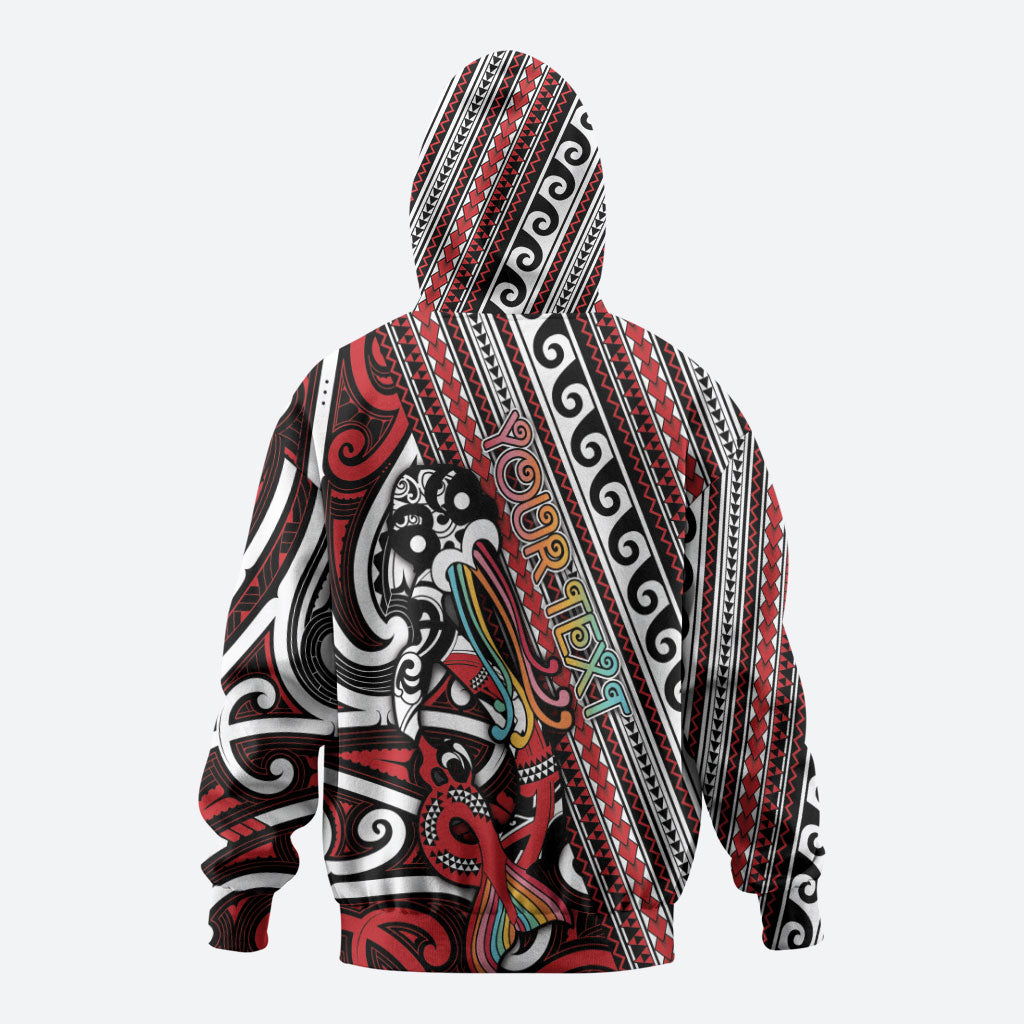 Personalised Maori Language Week Hoodie Ake Ake Ake Tribal Patterns