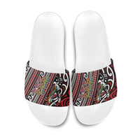 Maori Language Week Slide Sandals Ake Ake Ake Tribal Patterns
