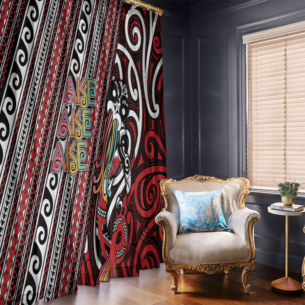 Maori Language Week Window Curtain Ake Ake Ake Tribal Patterns