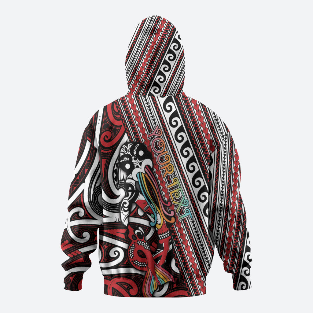 Personalised Maori Language Week Zip Hoodie Ake Ake Ake Tribal Patterns