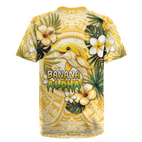 Hawaii Banana Dolphin Rugby Jersey Cute Cosplay Naiʻa Fish Tribal Patterns DT05 - Polynesian Pride