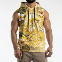 Hawaii Banana Dolphin Sleeveless Hoodie Cute Cosplay Naiʻa Fish Tribal Patterns DT05 - Polynesian Pride