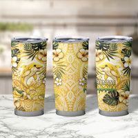 Hawaii Banana Dolphin Tumbler Cup Cute Cosplay Naiʻa Fish Tribal Patterns DT05 - Polynesian Pride