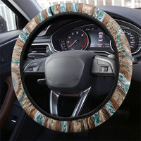 3D Illusion Surfing Skeleton Halloween Steering Wheel Cover Surfboard Bones Ocean Wave Stone Well DT05 - Polynesian Pride