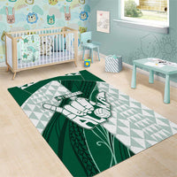 Hawaii Volleyball Area Rug Shaka Aloha Hand