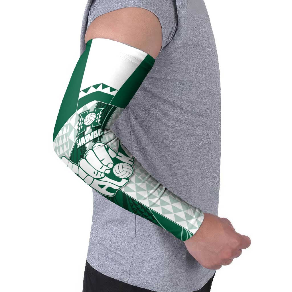 Custom Hawaii Volleyball Arm Sleeves Shaka Aloha Hand DT05 - Polynesian Pride