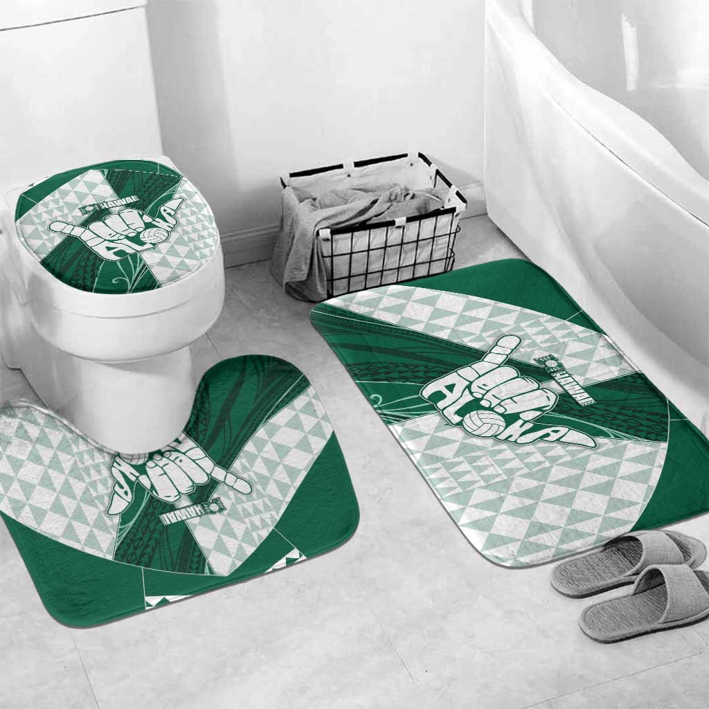 Hawaii Volleyball Bathroom Set Shaka Aloha Hand