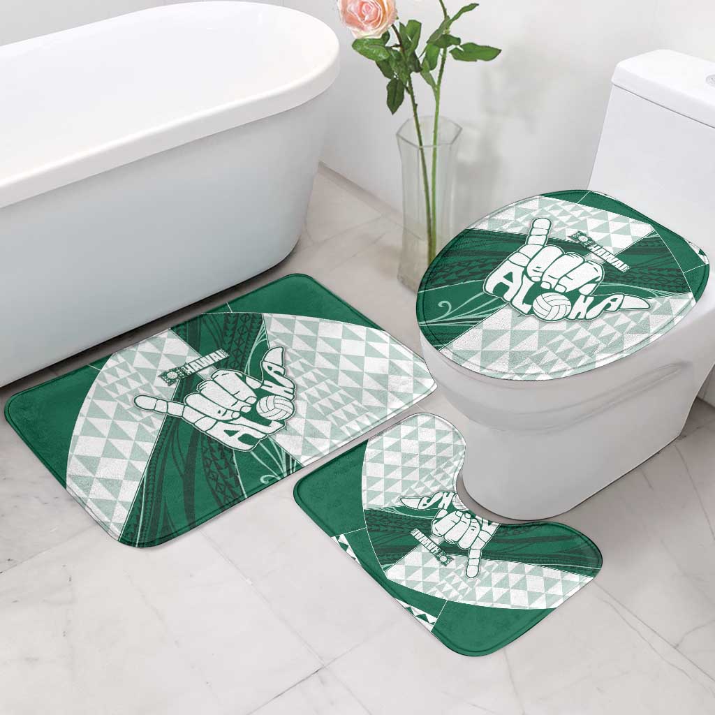 Hawaii Volleyball Bathroom Set Shaka Aloha Hand