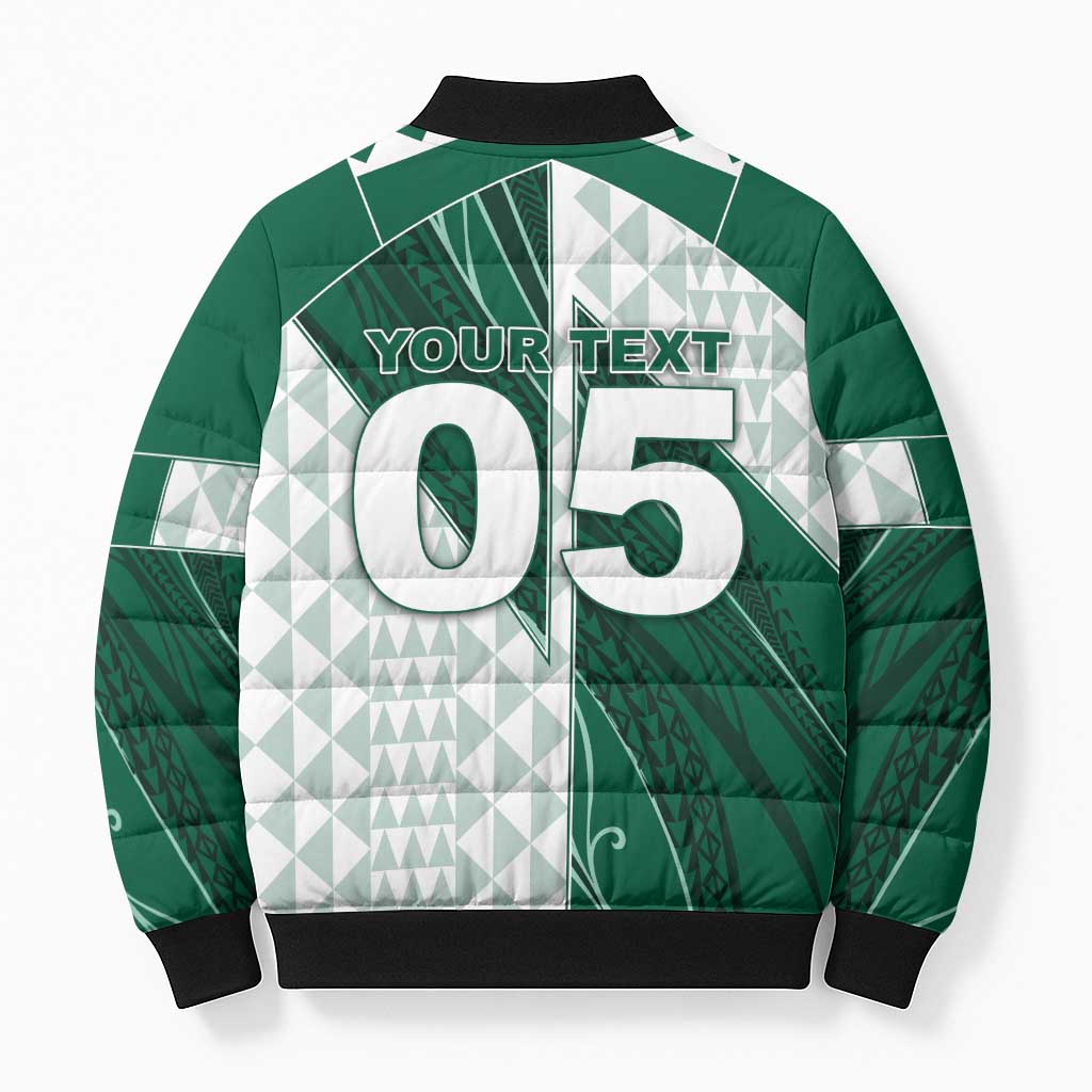 Custom Hawaii Volleyball Bomber Puffer Jacket Shaka Aloha Hand DT05 - Polynesian Pride