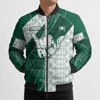 Custom Hawaii Volleyball Bomber Puffer Jacket Shaka Aloha Hand DT05 - Polynesian Pride