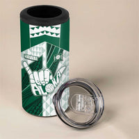Custom Hawaii Volleyball 4 in 1 Can Cooler Tumbler Shaka Aloha Hand DT05 - Polynesian Pride