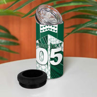 Custom Hawaii Volleyball 4 in 1 Can Cooler Tumbler Shaka Aloha Hand DT05 - Polynesian Pride