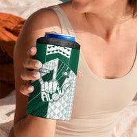 Custom Hawaii Volleyball 4 in 1 Can Cooler Tumbler Shaka Aloha Hand DT05 - Polynesian Pride
