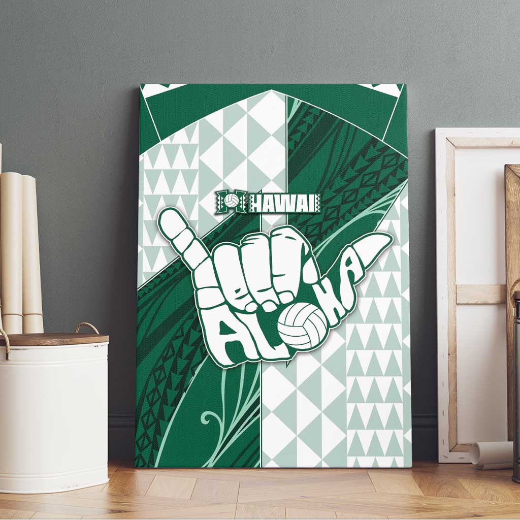 Hawaii Volleyball Canvas Wall Art Shaka Aloha Hand DT05 - Polynesian Pride
