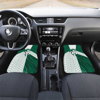 Custom Hawaii Volleyball Car Mats Shaka Aloha Hand DT05 Set 2pcs - Front Green - Polynesian Pride
