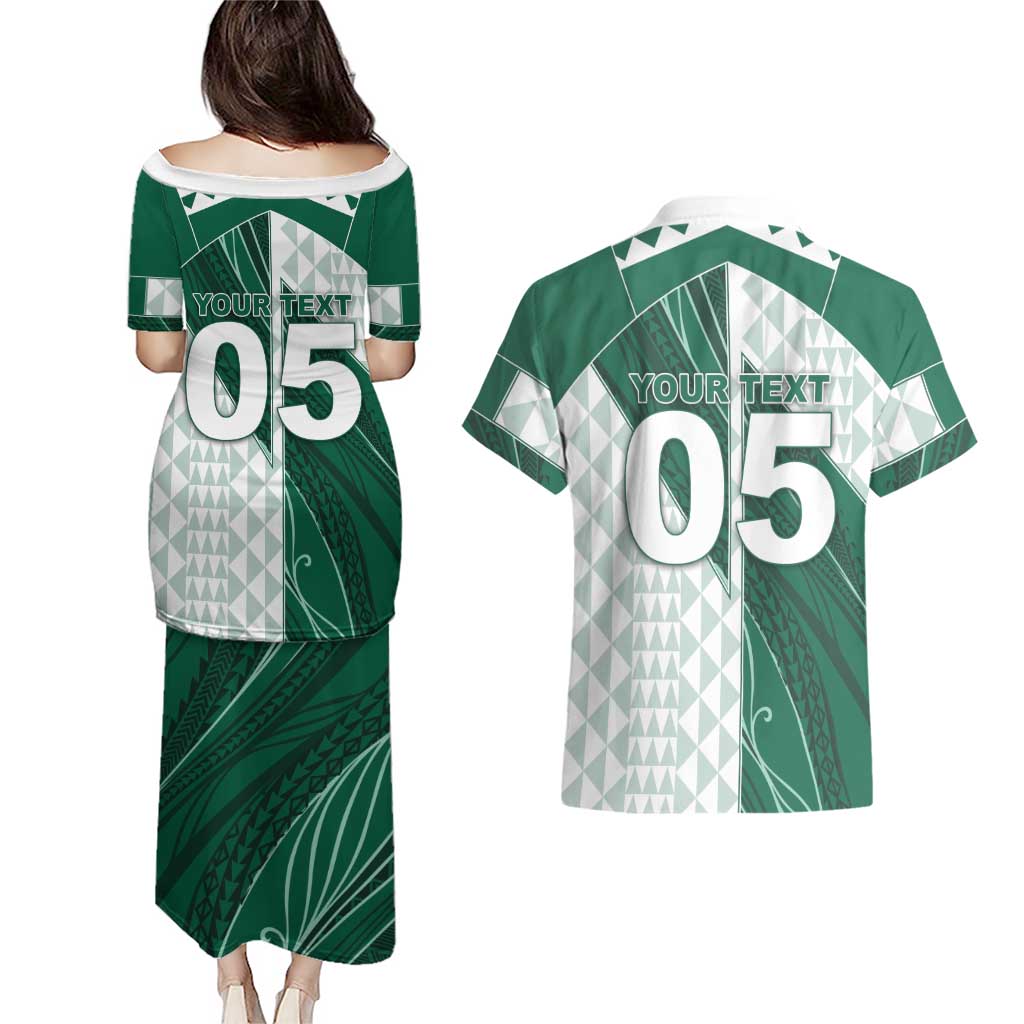 Custom Hawaii Volleyball Couples Matching Puletasi and Hawaiian Shirt Shaka Aloha Hand DT05 - Polynesian Pride