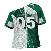 Custom Hawaii Volleyball Cross Shoulder Shirt Shaka Aloha Hand DT05 - Polynesian Pride