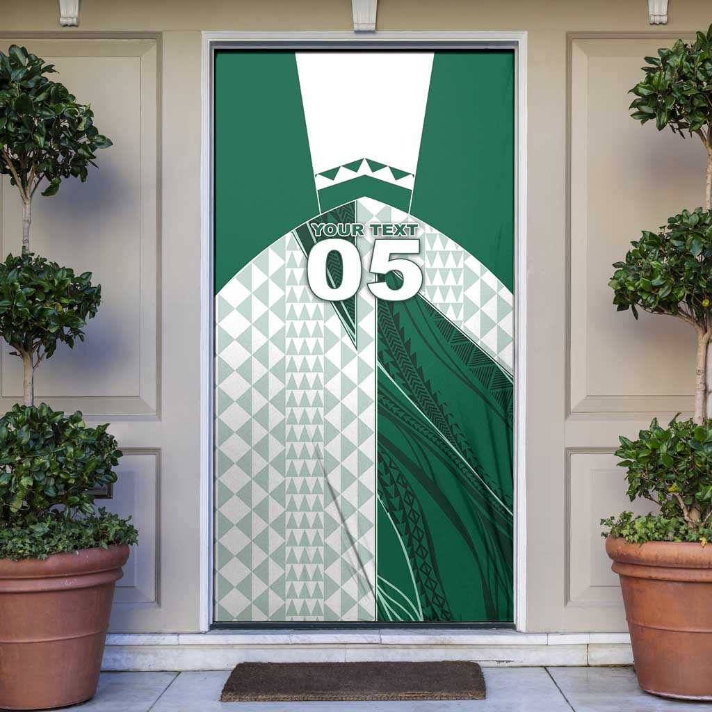 Custom Hawaii Volleyball Door Cover Shaka Aloha Hand DT05 Green - Polynesian Pride