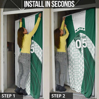Custom Hawaii Volleyball Door Cover Shaka Aloha Hand