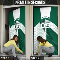 Custom Hawaii Volleyball Door Cover Shaka Aloha Hand