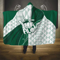 Hawaii Volleyball Hooded Blanket Shaka Aloha Hand DT05 - Polynesian Pride