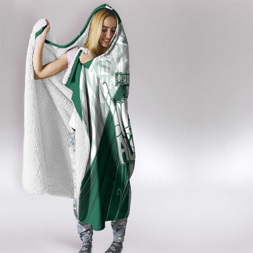 Hawaii Volleyball Hooded Blanket Shaka Aloha Hand DT05 - Polynesian Pride