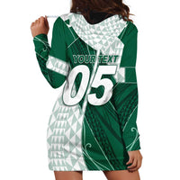 Custom Hawaii Volleyball Hoodie Dress Shaka Aloha Hand DT05 - Polynesian Pride