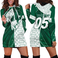 Custom Hawaii Volleyball Hoodie Dress Shaka Aloha Hand DT05 - Polynesian Pride