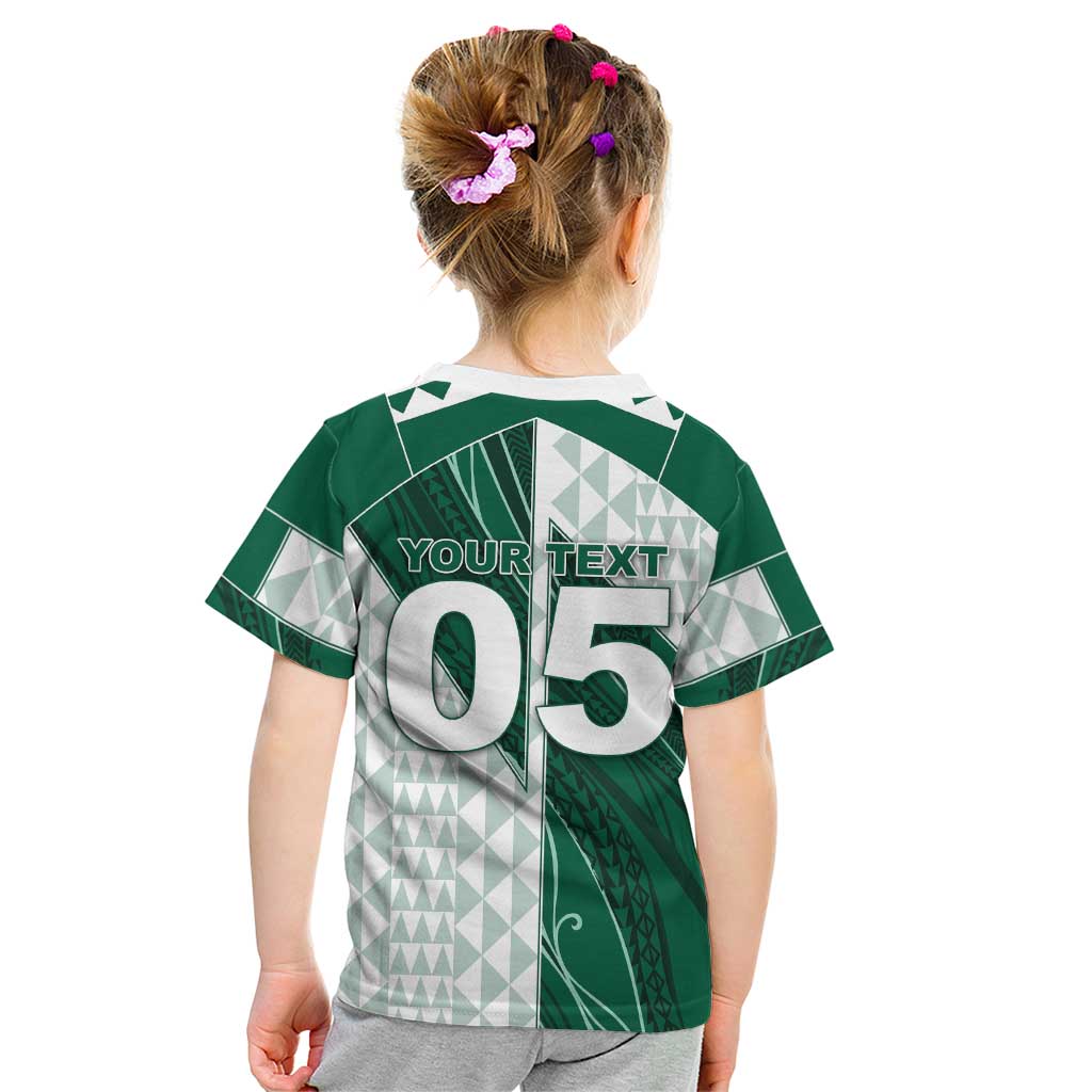 Custom Hawaii Volleyball Kid T Shirt Shaka Aloha Hand DT05 - Polynesian Pride