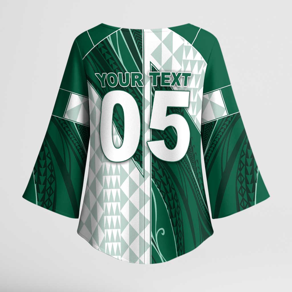 Custom Hawaii Volleyball Kimono Sleeve Blouse Shaka Aloha Hand DT05 - Polynesian Pride