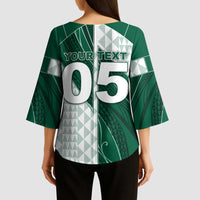 Custom Hawaii Volleyball Kimono Sleeve Blouse Shaka Aloha Hand DT05 - Polynesian Pride