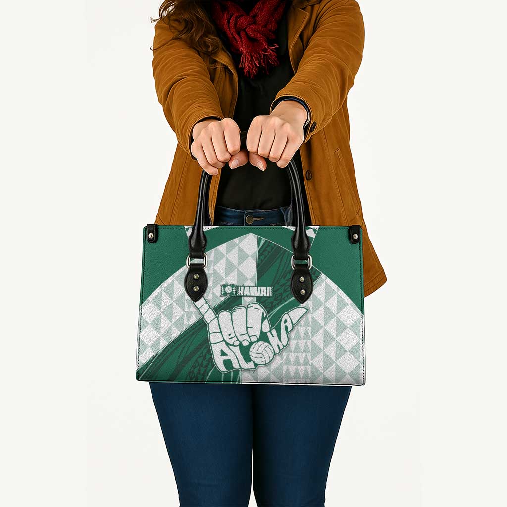 Hawaii Volleyball Leather Bag Shaka Aloha Hand DT05 - Polynesian Pride