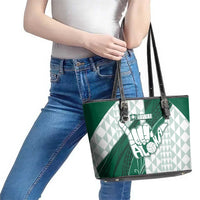 Hawaii Volleyball Leather Tote Bag Shaka Aloha Hand DT05 - Polynesian Pride