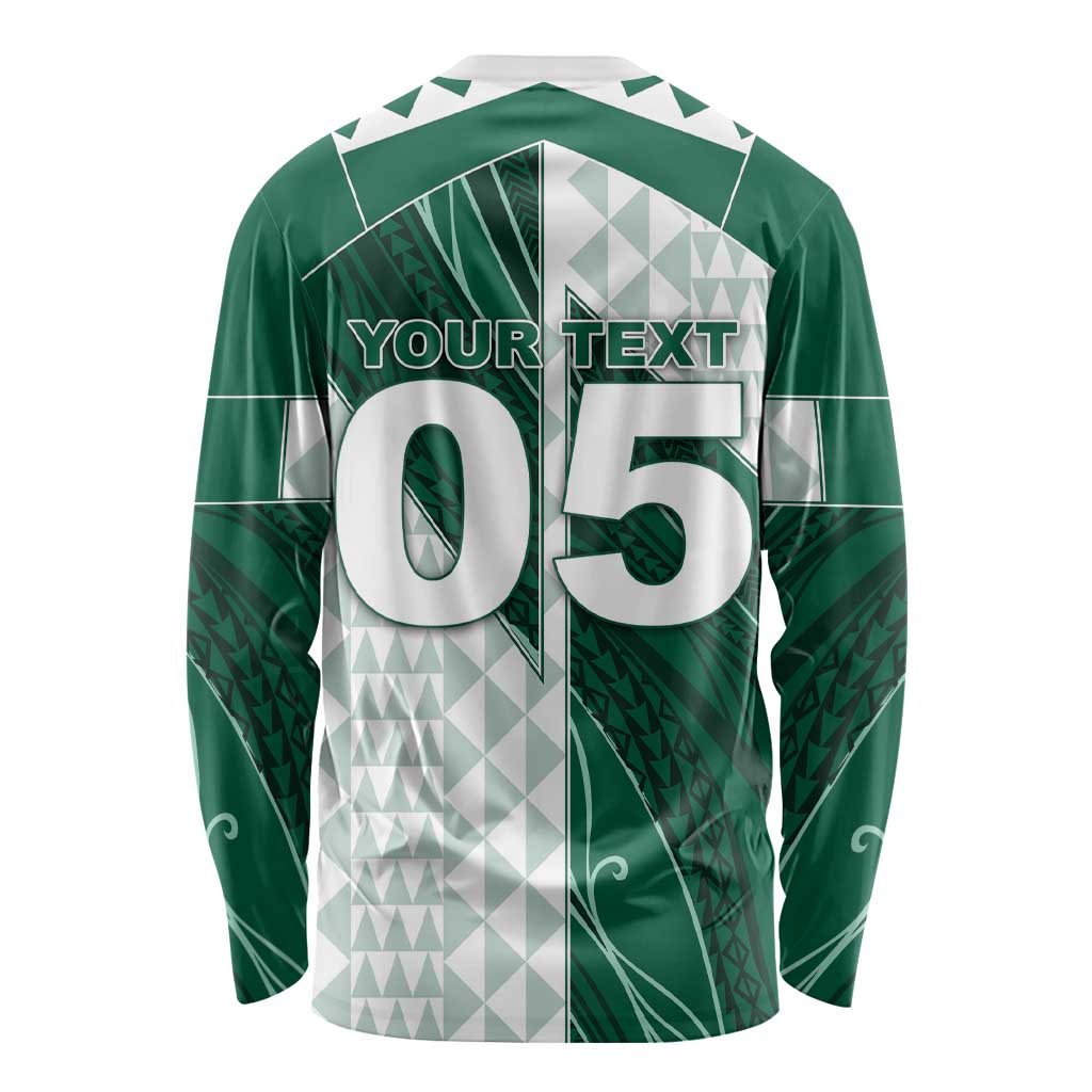 Custom Hawaii Volleyball Long Sleeve Shirt Shaka Aloha Hand DT05 - Polynesian Pride