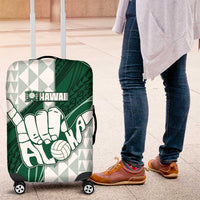 Hawaii Volleyball Luggage Cover Shaka Aloha Hand DT05 Green - Polynesian Pride