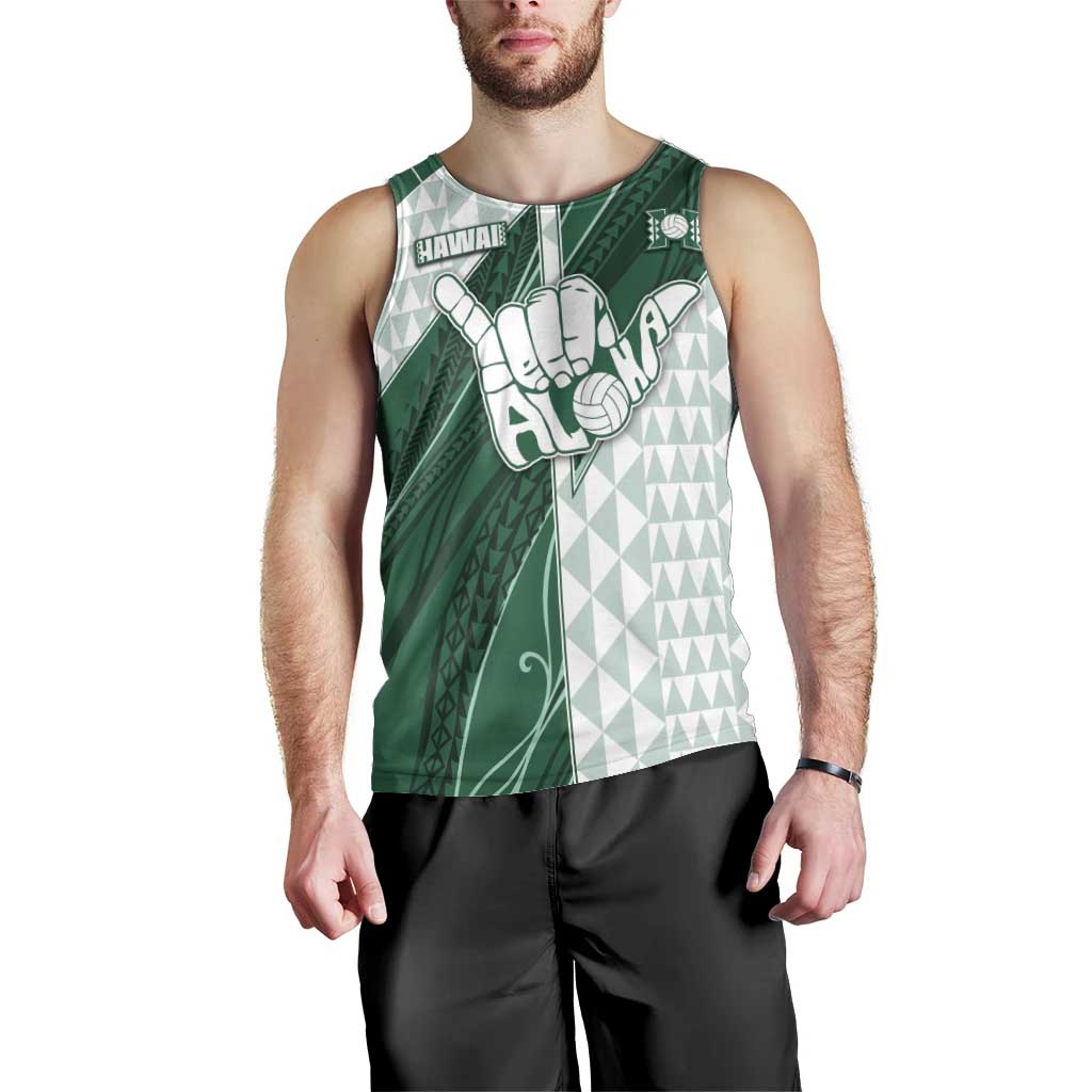 Custom Hawaii Volleyball Men Tank Top Shaka Aloha Hand DT05 - Polynesian Pride